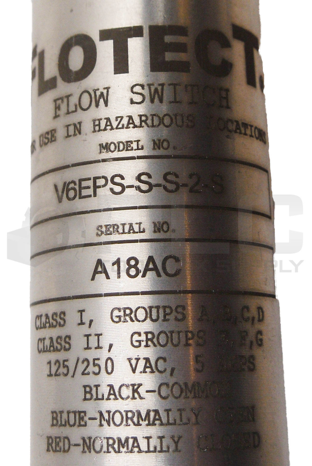 FLOTEC V6EPS-S-S-2-S FLOW SWITCH 125-250VAC 5A