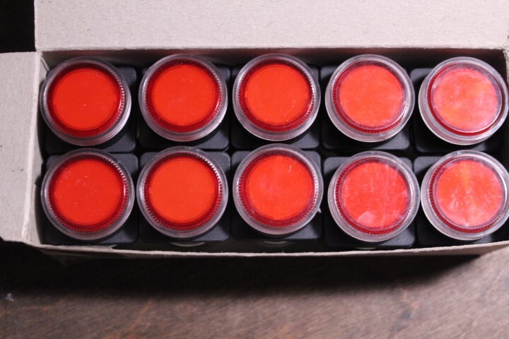NEW AEG LT-374 Square Red Illuminated Push Button Box of 10 *FREE SHIPPING*
