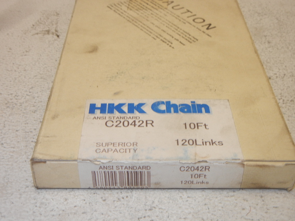 HKK CHAIN C2042R NEW 10′ SUPER CAPACITY ROLLER CHAIN 120 LINKS C2042R