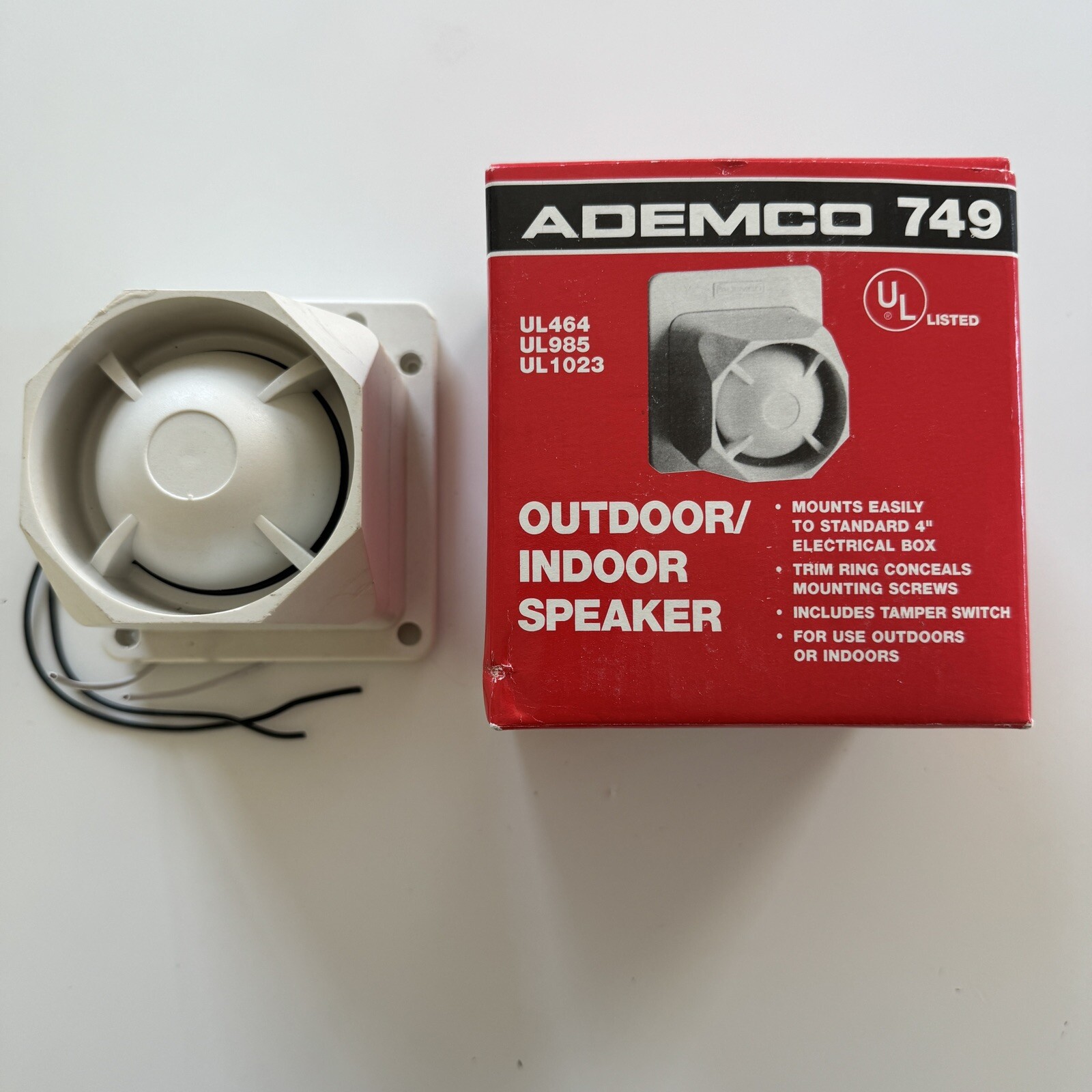 Ademco 749 Outdoor/Indoor Speaker, 25W Peak, Weather Resistant Honeywell