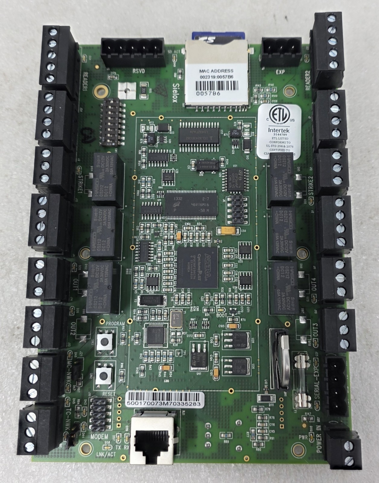Sielox Access Controller 5600008 Rev. 65 w/ SD Card
