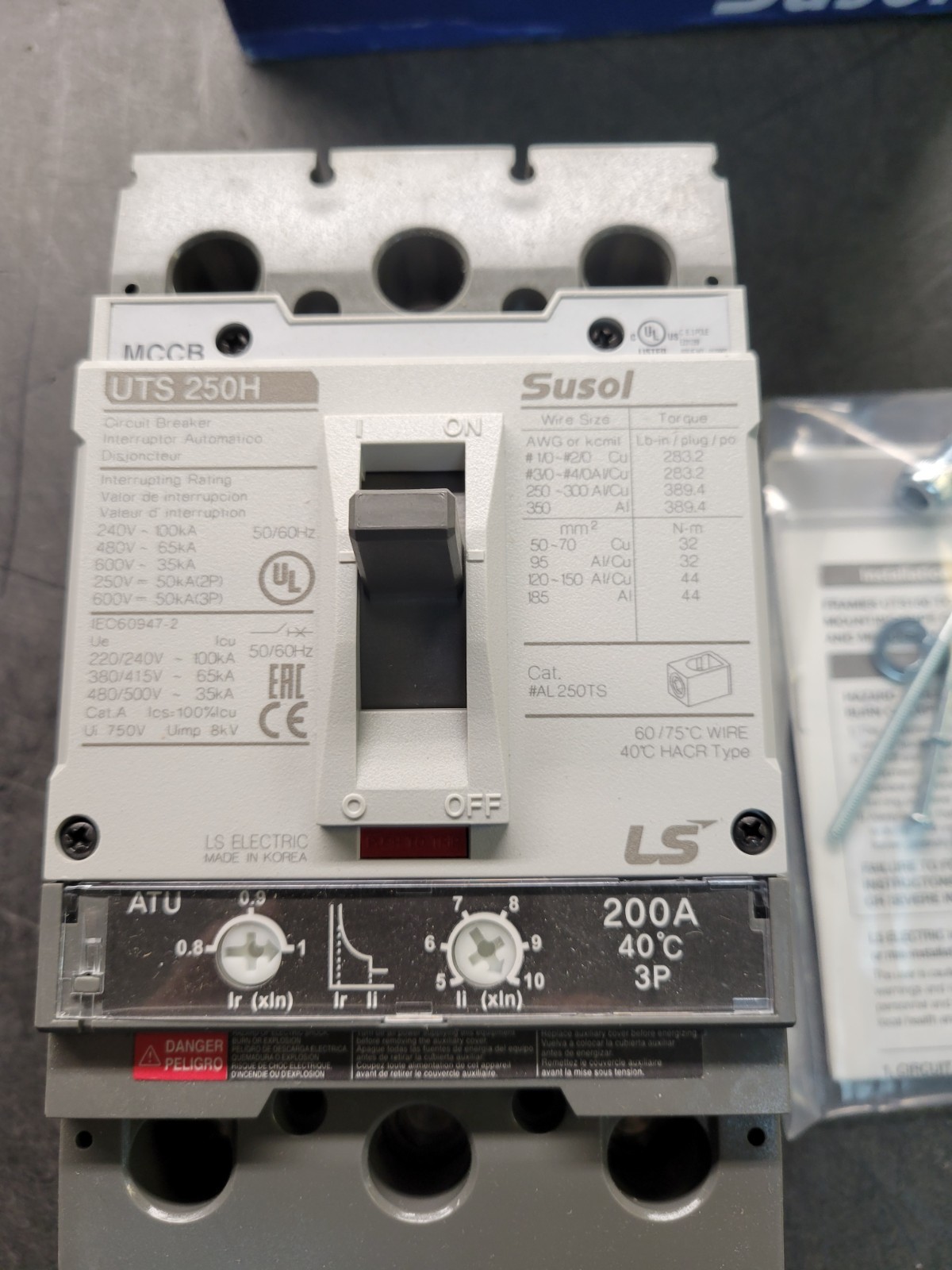 LS Electric UTS250H Circuit Breaker.