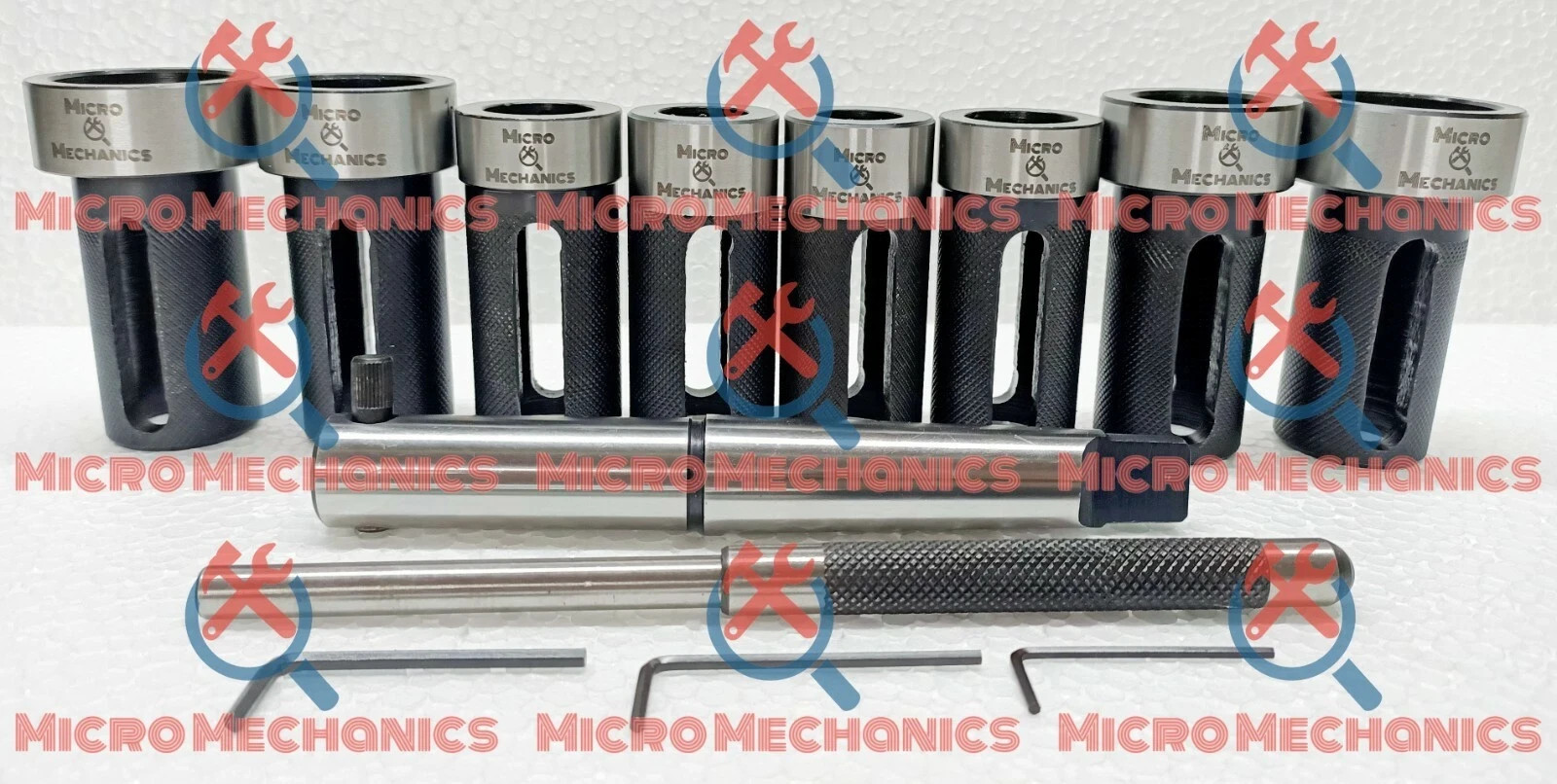 10x Die Holder Kit For Lathe Tailstock Morse Taper # 3 Sliding Action- Inch & MM
