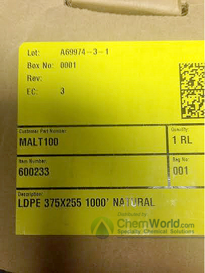 3/8″ Diameter x 1,000′ Chemical Tubing – White/Natural Color – by Chemworld