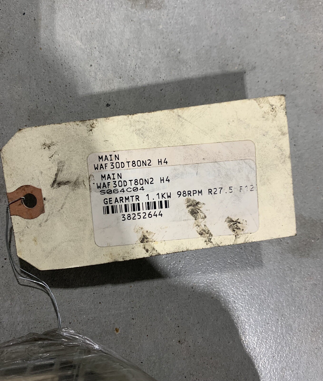 SEW-EURODRIVE WAF30DT80N2 H4 / WAF30 DT80 N2 H4 Gear Motor 1.1 Kw 110 RPM *NOB*