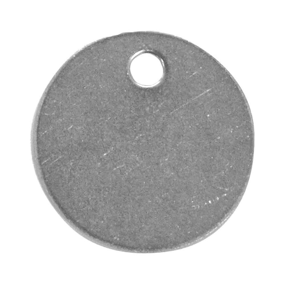 C.H. HANSON Blank Tag,SS,1 3/8in H,1 3/8in W,PK25 20LT73