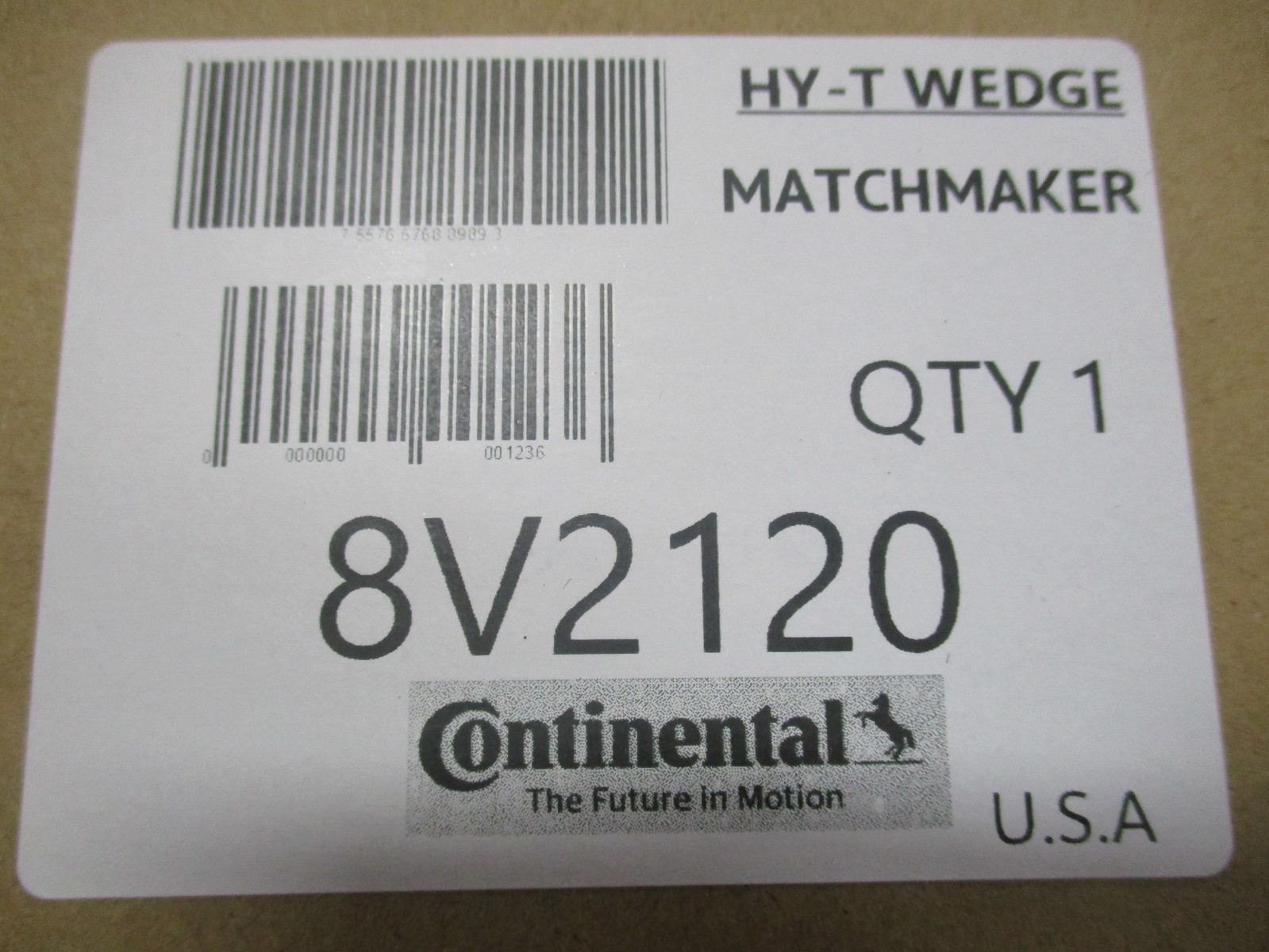 CONTINENTIAL 8V2120 CONTITECH V BELT, XA0200