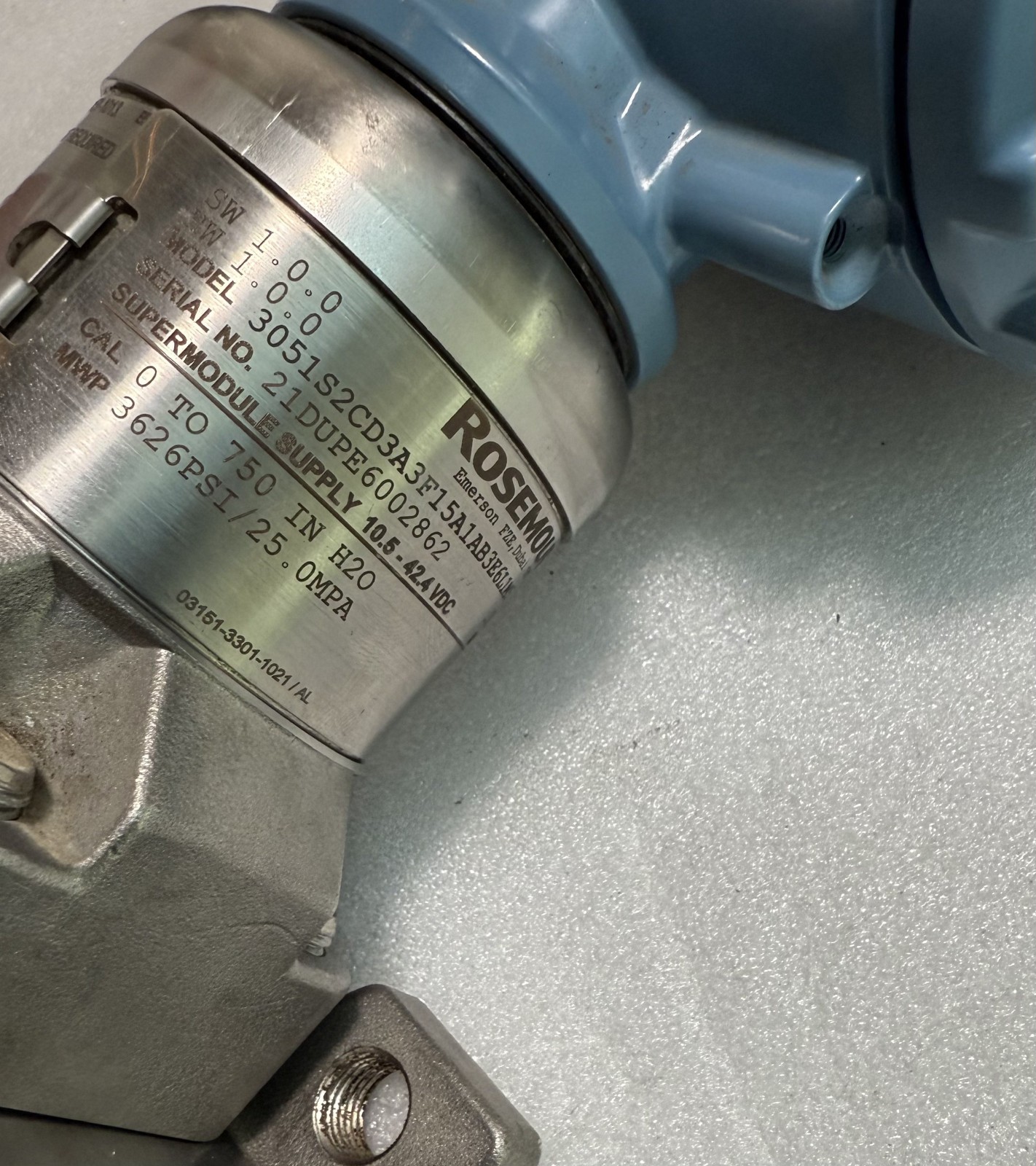 ROSEMOUNT 3051S2CD3 Pressure Transmitter 3051S2CD3A3F15A1AB3E6L1M5
