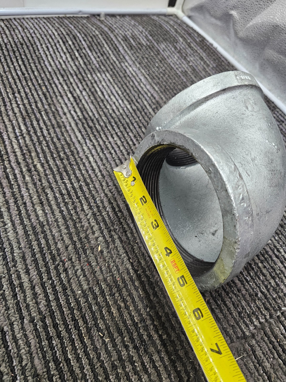 MATCO 4″ Cast Iron 90deg Elbow Female Fitting Gray 7-1/2″ x 5-1/2″