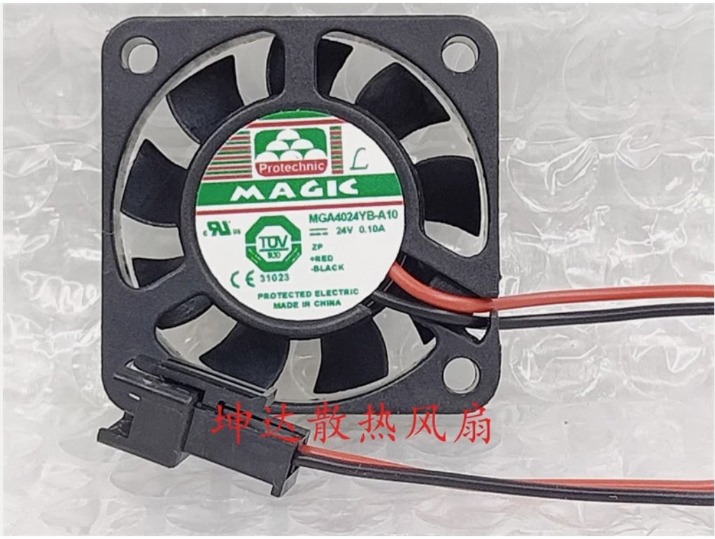 1 PCS MAGIC Fan MGA4024YB-A10 DC24V 0.10A 4cm 4010 2 wire inverter cooling fan