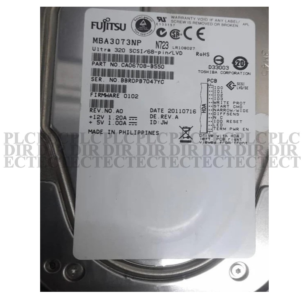 Used FUJITSU MBA3073NP Server Hard Disk 73GB