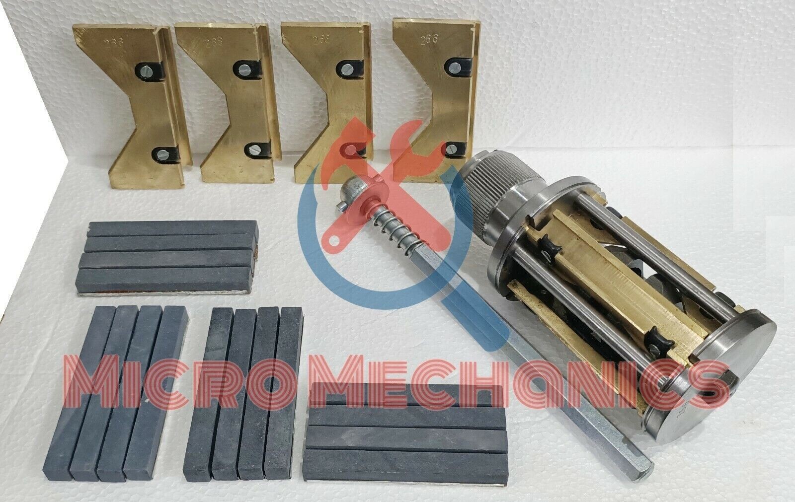 Cylinder Engine Hone Kit 3-1/2″ To 6″ Honing Machine + 4 Set Honing Stones