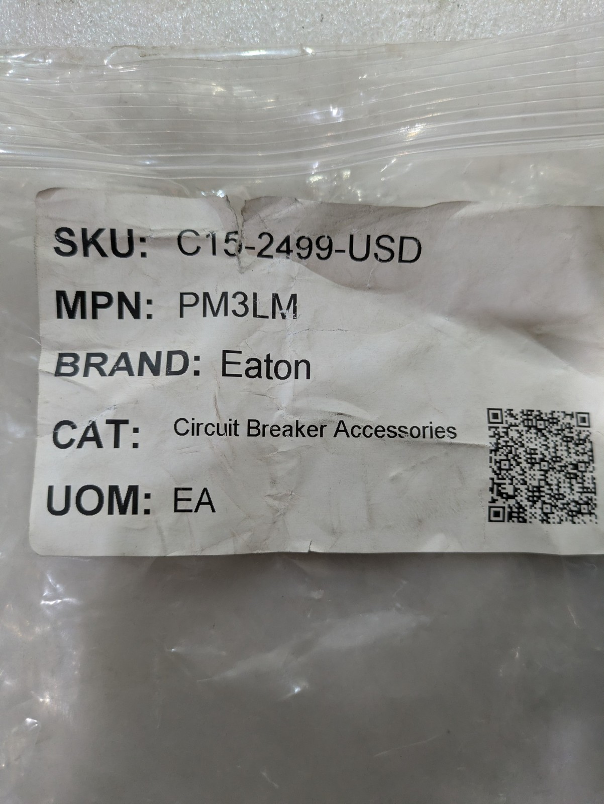 Eaton PM3LM 69D4739G03 Power Monitoring Metering Module 600V 50/60Hz Modbus CB