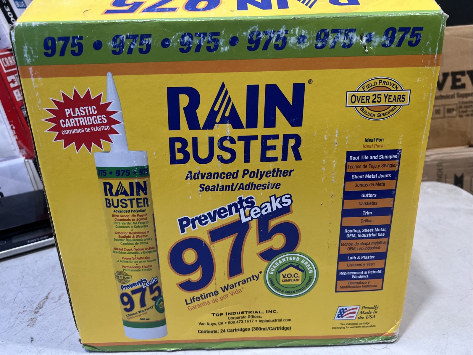RAIN BUSTER – 975 HIGH PERFORMANCE Polyether (sealant/adhesive) (24PACK)