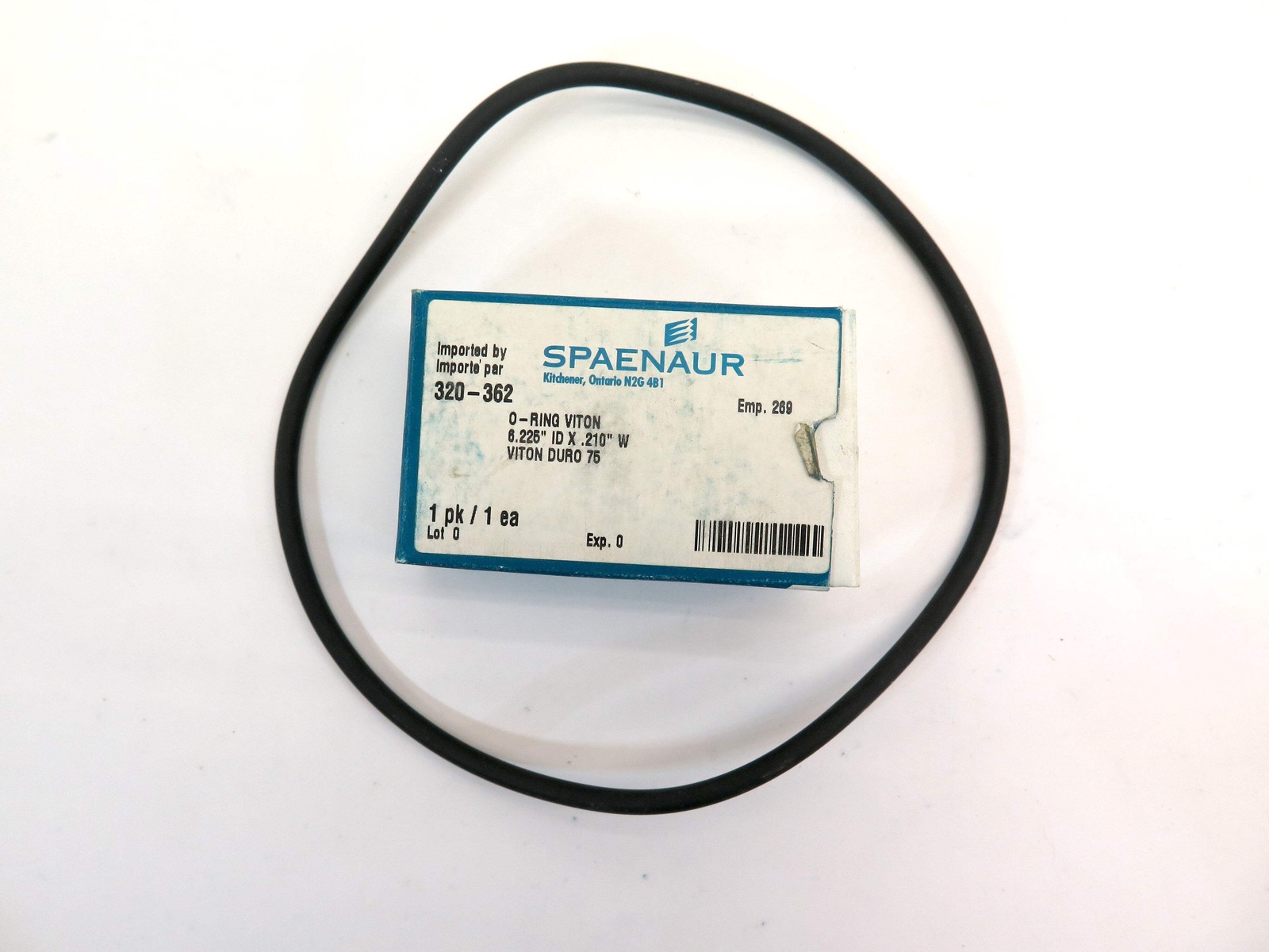 Spaenaur 320-362 O-Ring Viton Duro 75. 6.225″ ID X .210″