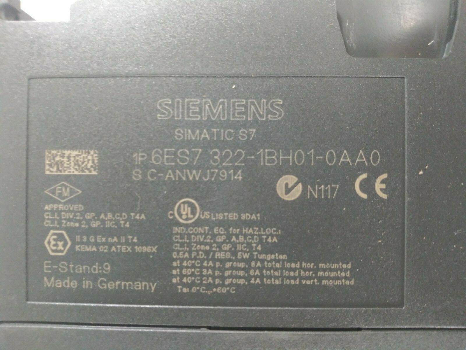 1 USED SIEMENS 6ES7 322-1BH01-0AA0 OUTPUT MODULE ***MAKE OFFER***