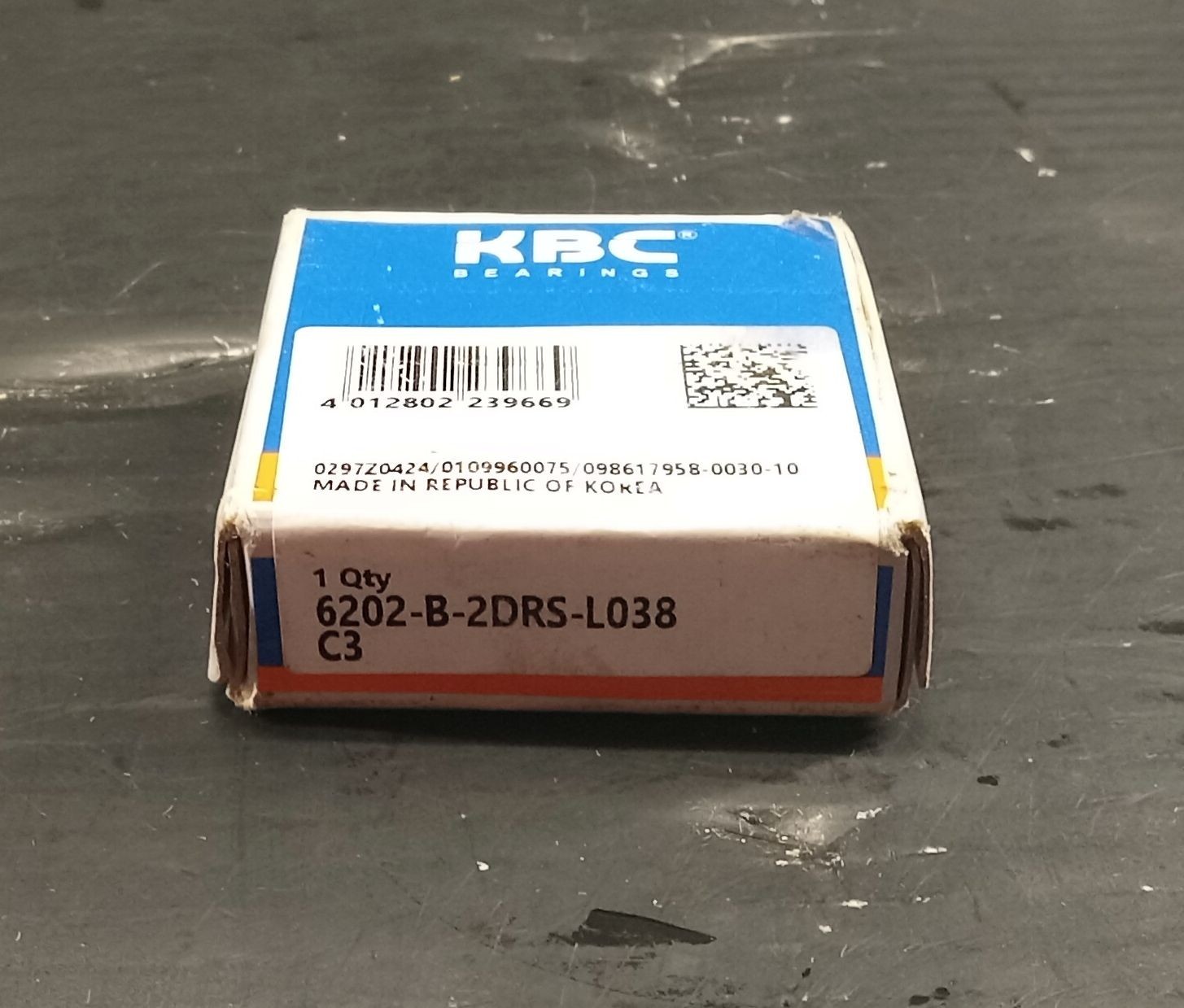 1 NEW KBC 6202-B-2DRS-L038 RADIAL DEEP GROOVE BALL BEARING NIB ***MAKE OFFER***