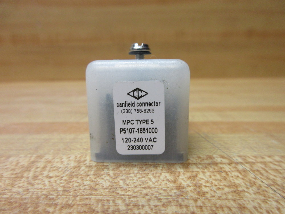 Canfield Connector P5107-1651000 Solenoid Valve Connector