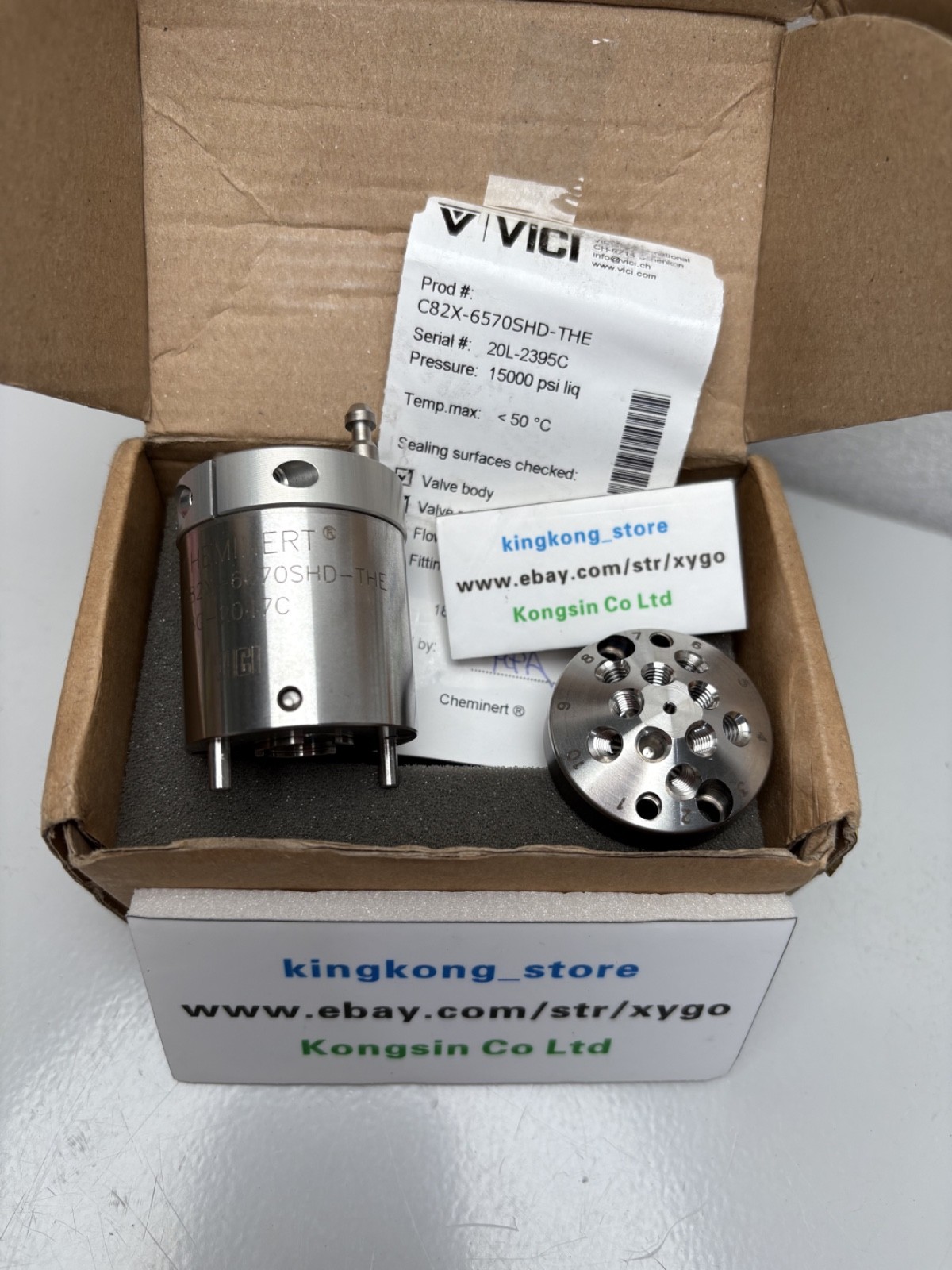 VICI C82X-6570SHD-THE PN: 6041.0001B Low- Dispersion valve 10-way valve