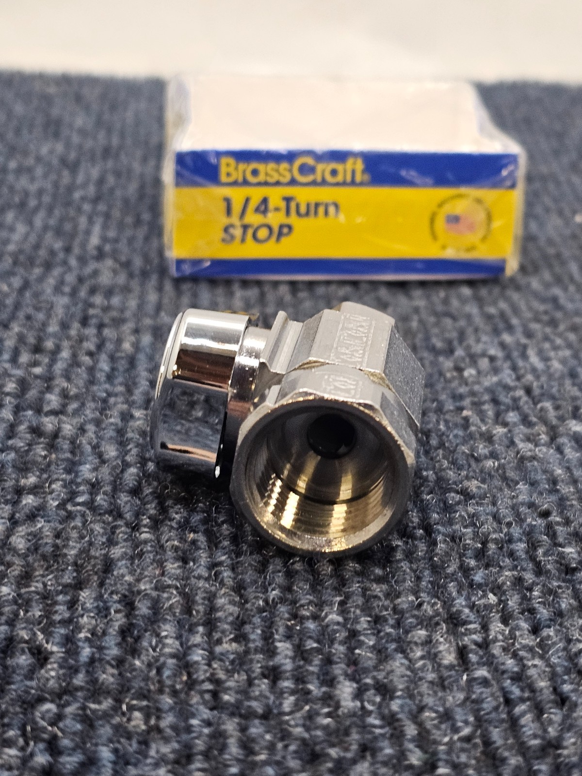 (QTY 8) BrassCraft G2R12X C 1/2″ x 3/8″ Outlet 1/4-turn Stop Straight Valve