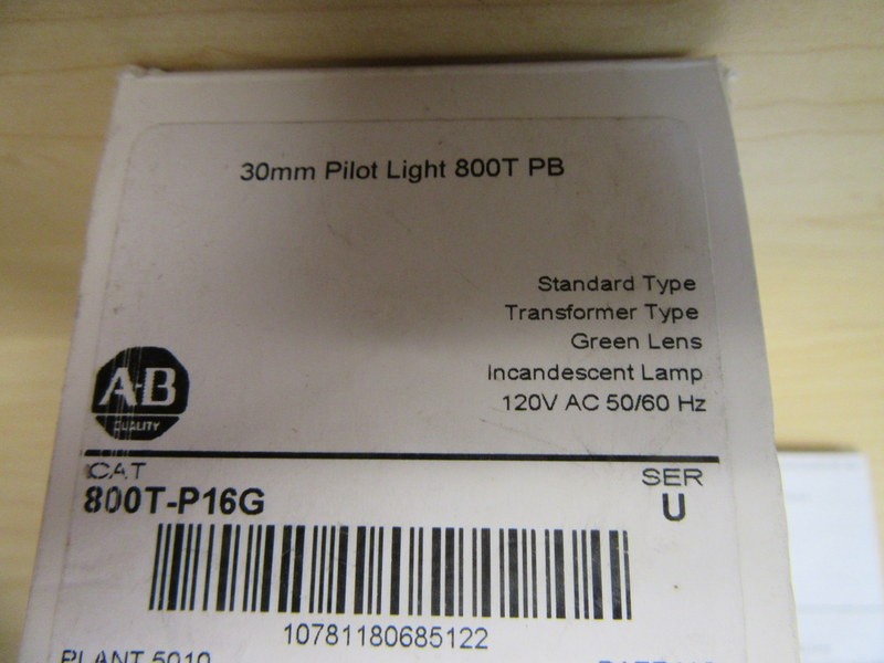 Allen Bradley 800T-P16G Green Pilot Light 800TP16G Series U