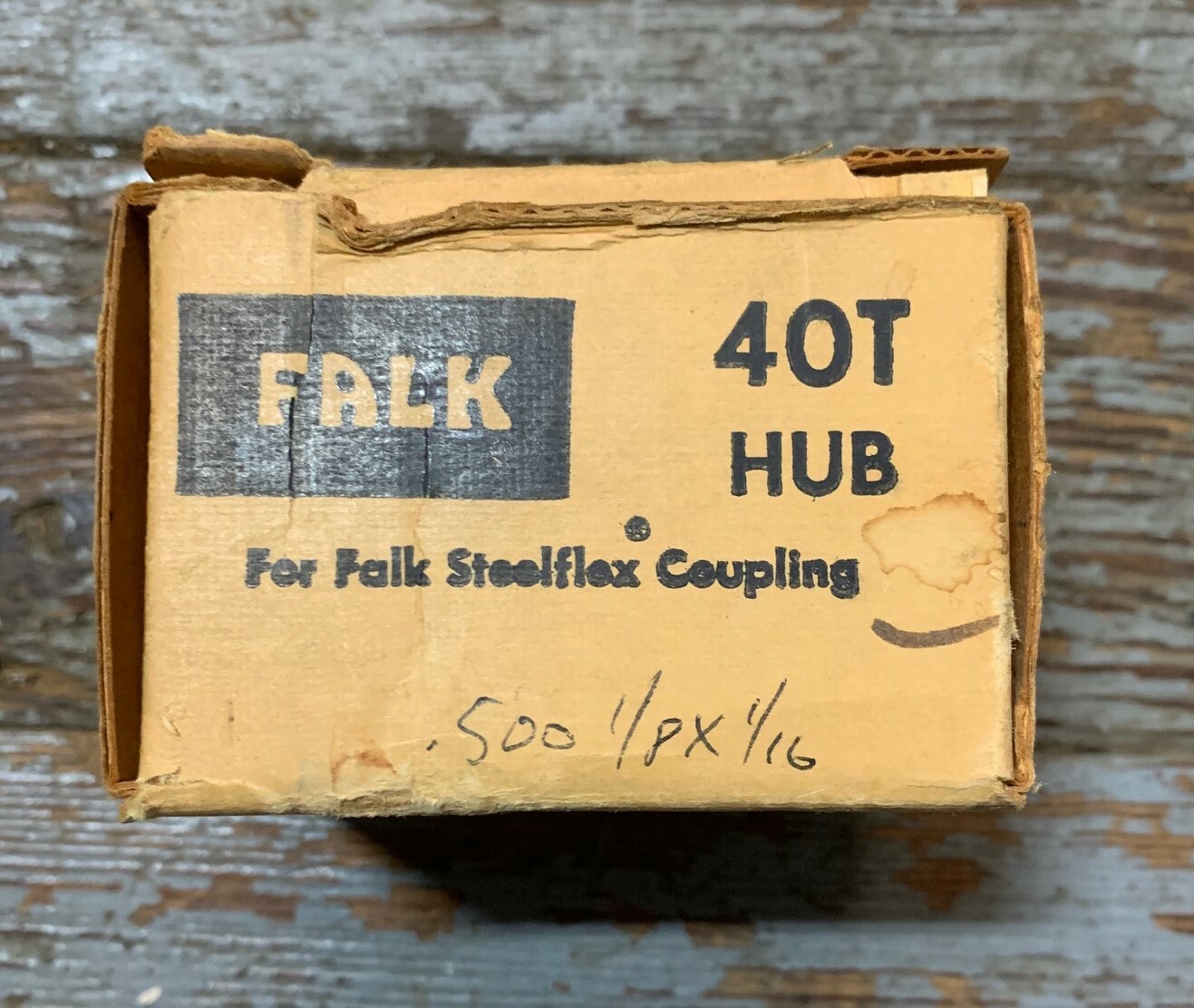 FALK 40T 7521213 HUB FOR STEELFLEX COUPLING BORE .7500 KW 1/8 X 1/16 NEW IN BOX