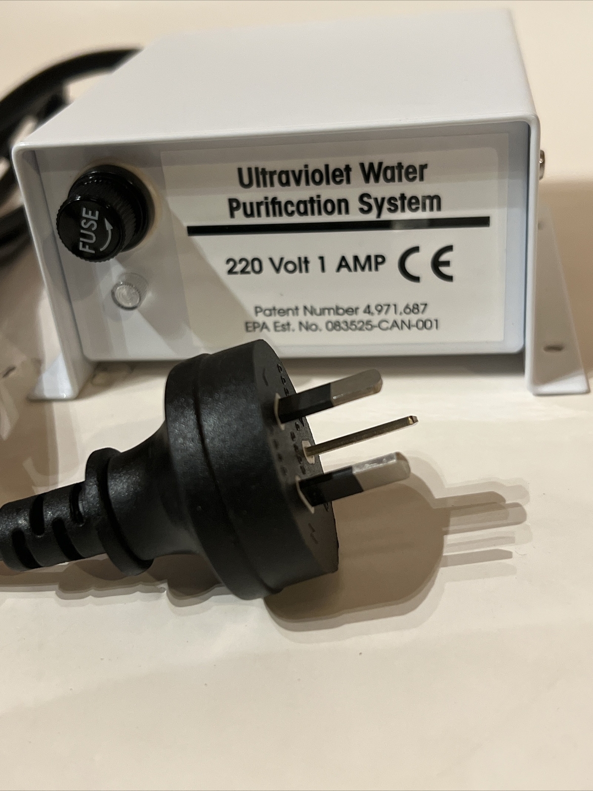 Ultraviolet Water Purification System 220 volt, 1 AMP 44302108
