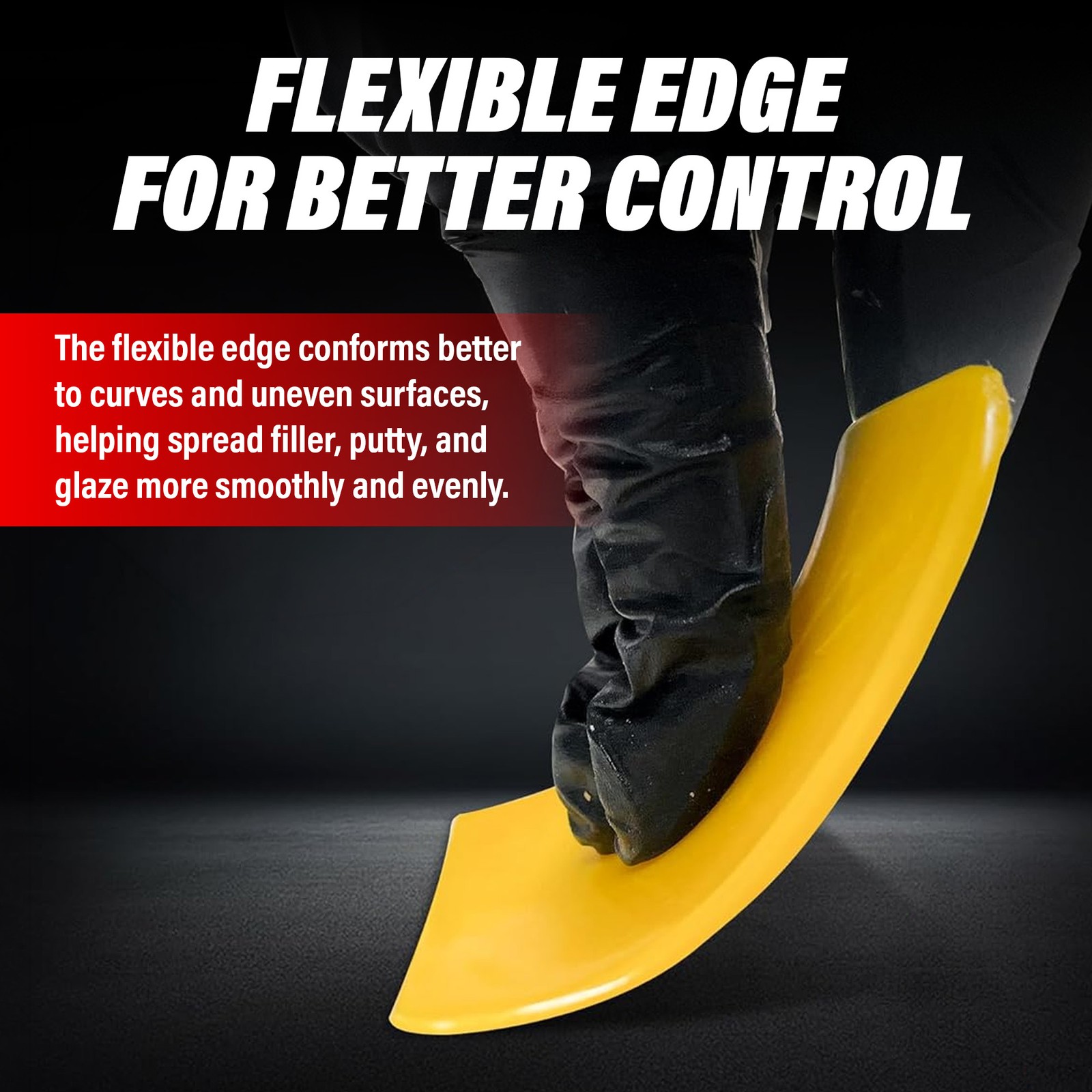 LAUCO Auto Body Filler Yellow Spreaders Pack of 50, Reusable Plastic Spreader 4″