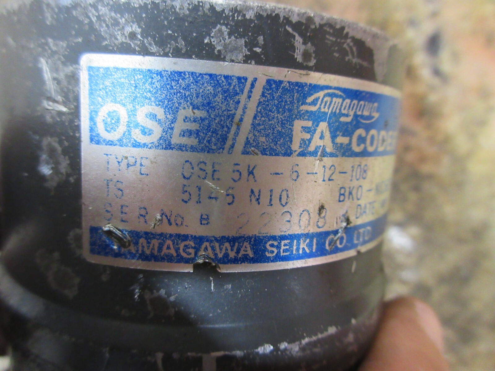 TAMAGAWA FA-CODER OSE5K-6-12-108 TS 5146 N10 BKO-NC6214 SHOULD WORK OK