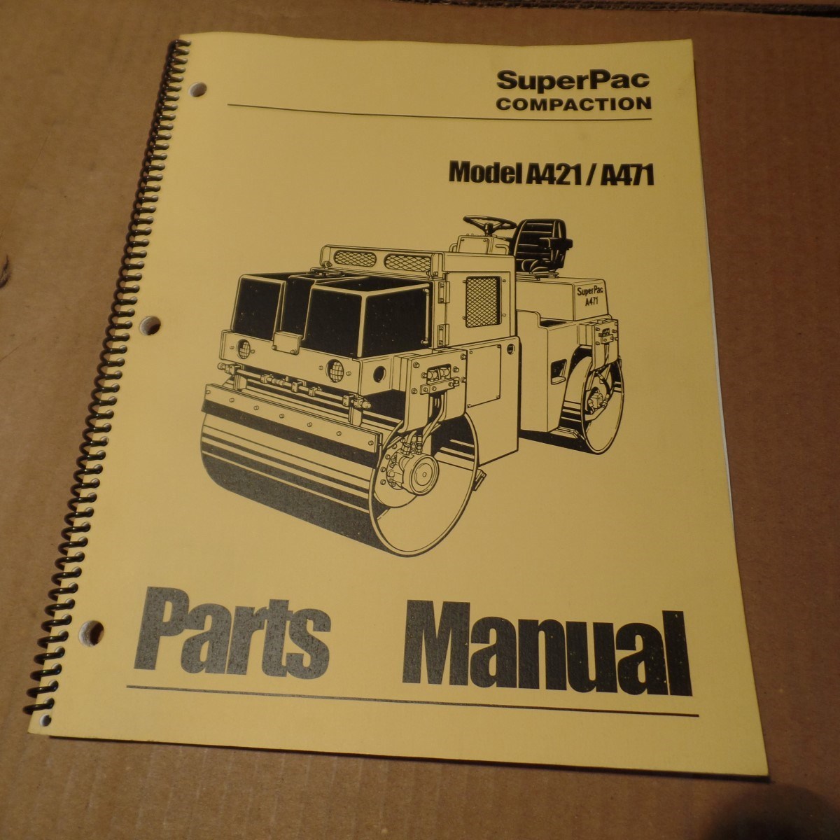SUPERPAC COMPACTION MODEL A421 / A471 PARTS MANUAL, A-421, A-471, PARTS BOOK
