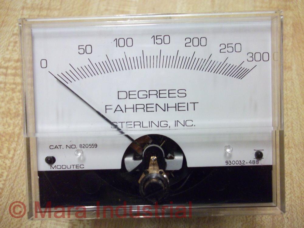 Sterling 820559 Temperature Gauge 0-300 F