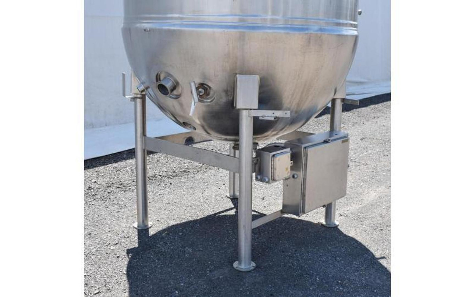 Used Hamilton 500 Gallon Jacketed Tank (Kettle), Full Vacuum / Evaporator