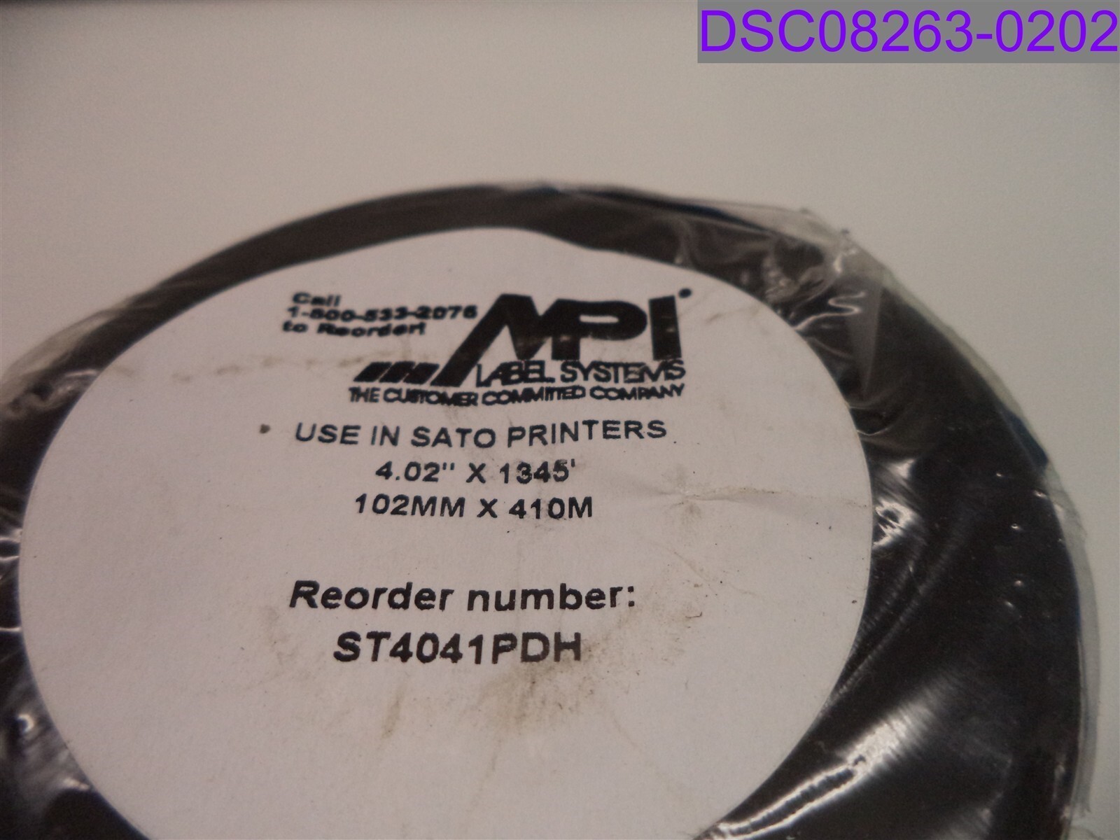 Clean Start Black FH Wax/Resin 102mm x 410m Printhead Cleaner Ribbon