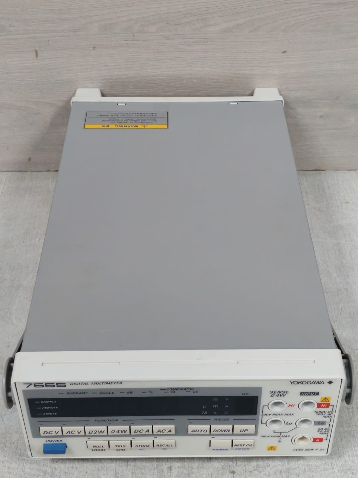 YOKOGAWA 7555 / 755501 -7-F 12WB18631 L DIGITAL MULTIMETER UNIT 230V