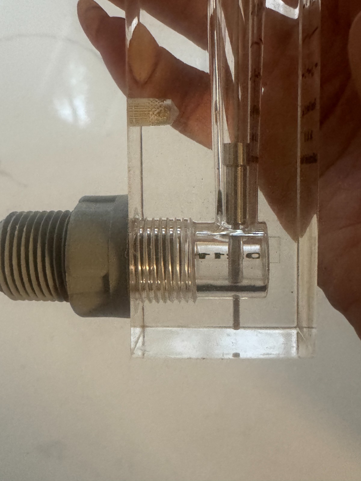 2) Blue White Flow Meter F-550 F-500 F-55200L GPM LPM Water Rotameter Industrial