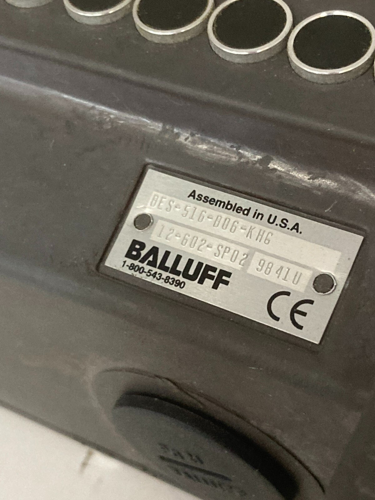 BALLUFF BES-516-B06-KHG PROXIMITY INDUCTIVE SENSOR 8 PIN 6 PLUNGER NIB