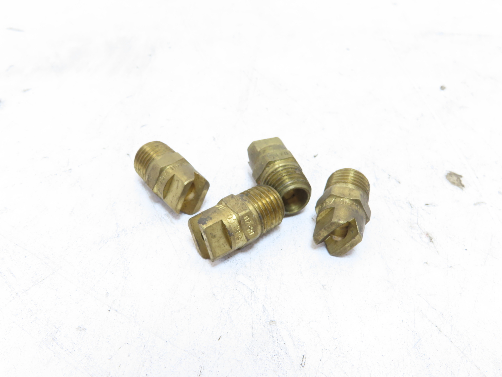 Steinen Type V 6.0 80 Deg Fan-Jet Flat Spray Nozzle 1/4 MPT NPT Brass QTY 4″