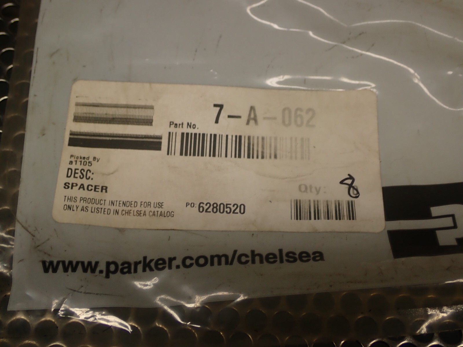 Chelsea 7A-062 N-8094 PTO Spacer New Old Stock (Lot of 8) See All Pictures