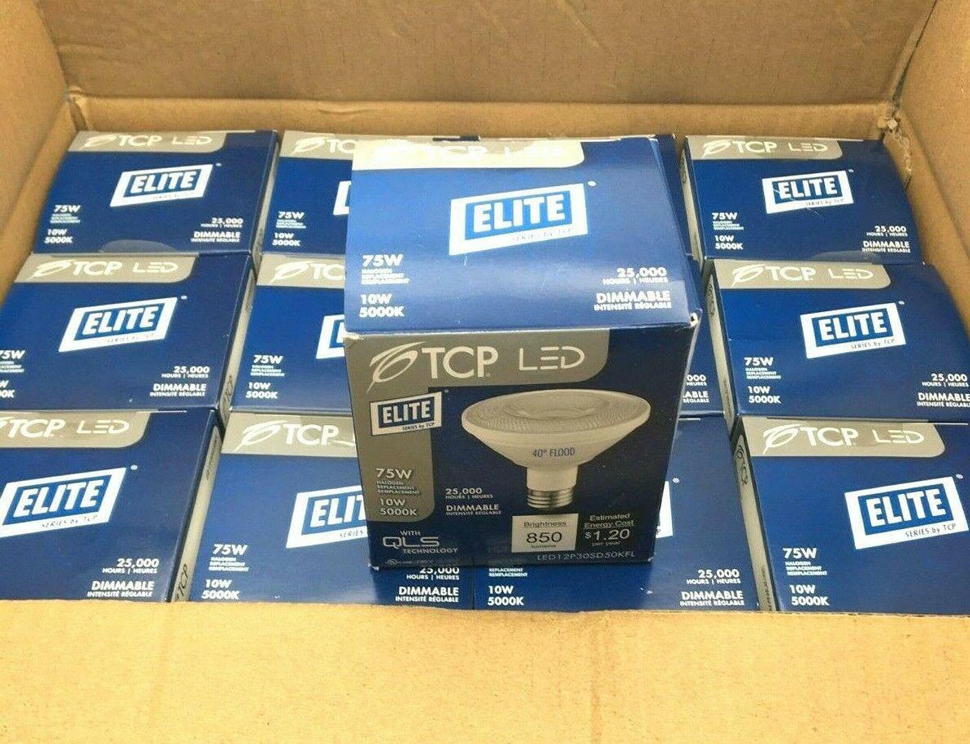 TCP Elite LED Lot of 13, 850 Lumens 10W, 5000K Dimmable Long Neck Lamp NIB