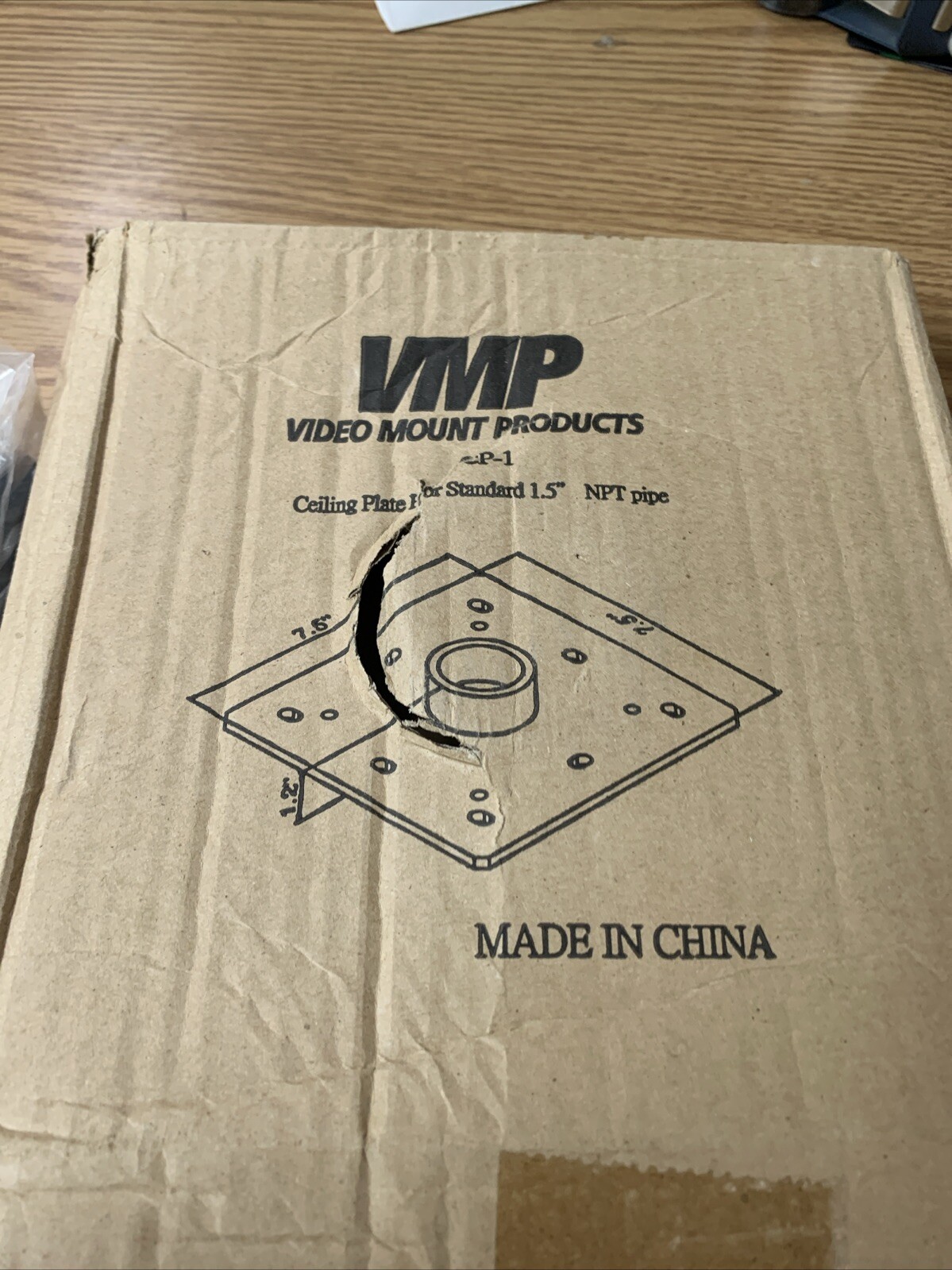 VMP Video Mount Products CP-1 Ceiling Plate for Standard 1.5″ See Pics