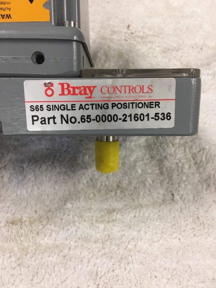 BRAY CONTROLS S65 SINGLE ACTING POSITIONER 65-0000-21601-536 *NEW*