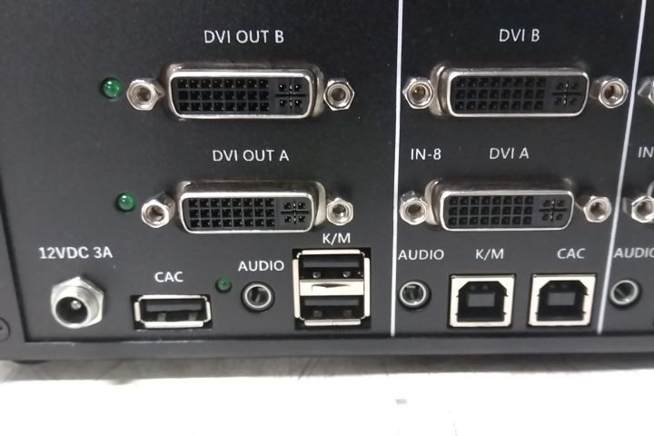 Black Box KVS4-2008VX 8-Port DH Secure DVI-I KVM w/Audio and CAC