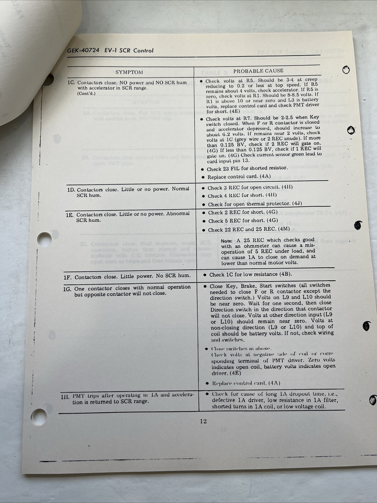 General Electric GEK-40724B Instruction Manual For EV-1* SCR Control