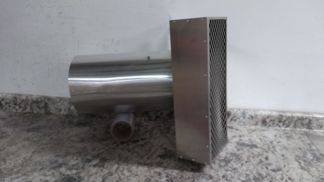 Tjernlund VH!-10 10 In Dia Duct Silver Aluminum Vent Hood