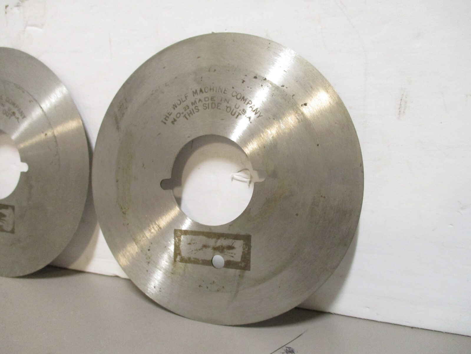 x2 No. 23 Cutter Wheel 4″ for Vintage Wolf Model R Electric Fabric Cutter