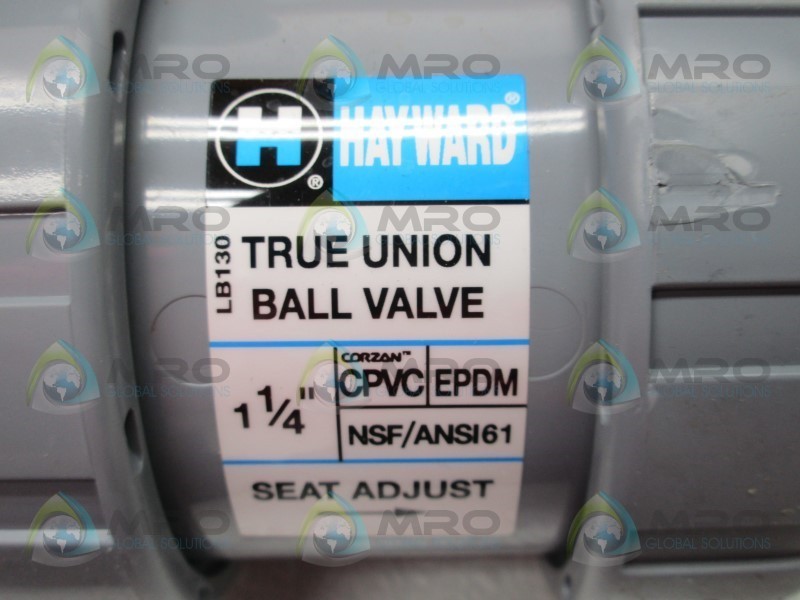HAYWARD TB2125STE CPVC BALL VALVE 1-1/4″ NSMP