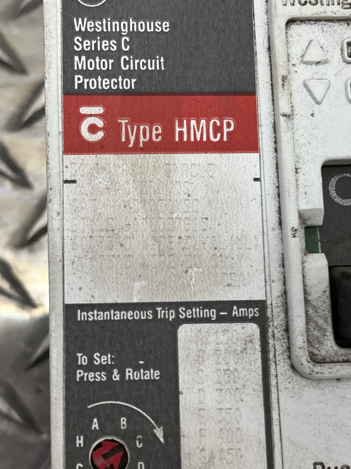 Westinghouse HMCP050K2C 50A Circuit Breaker Matte 480/600V 3P Type HMCP 50 Amp