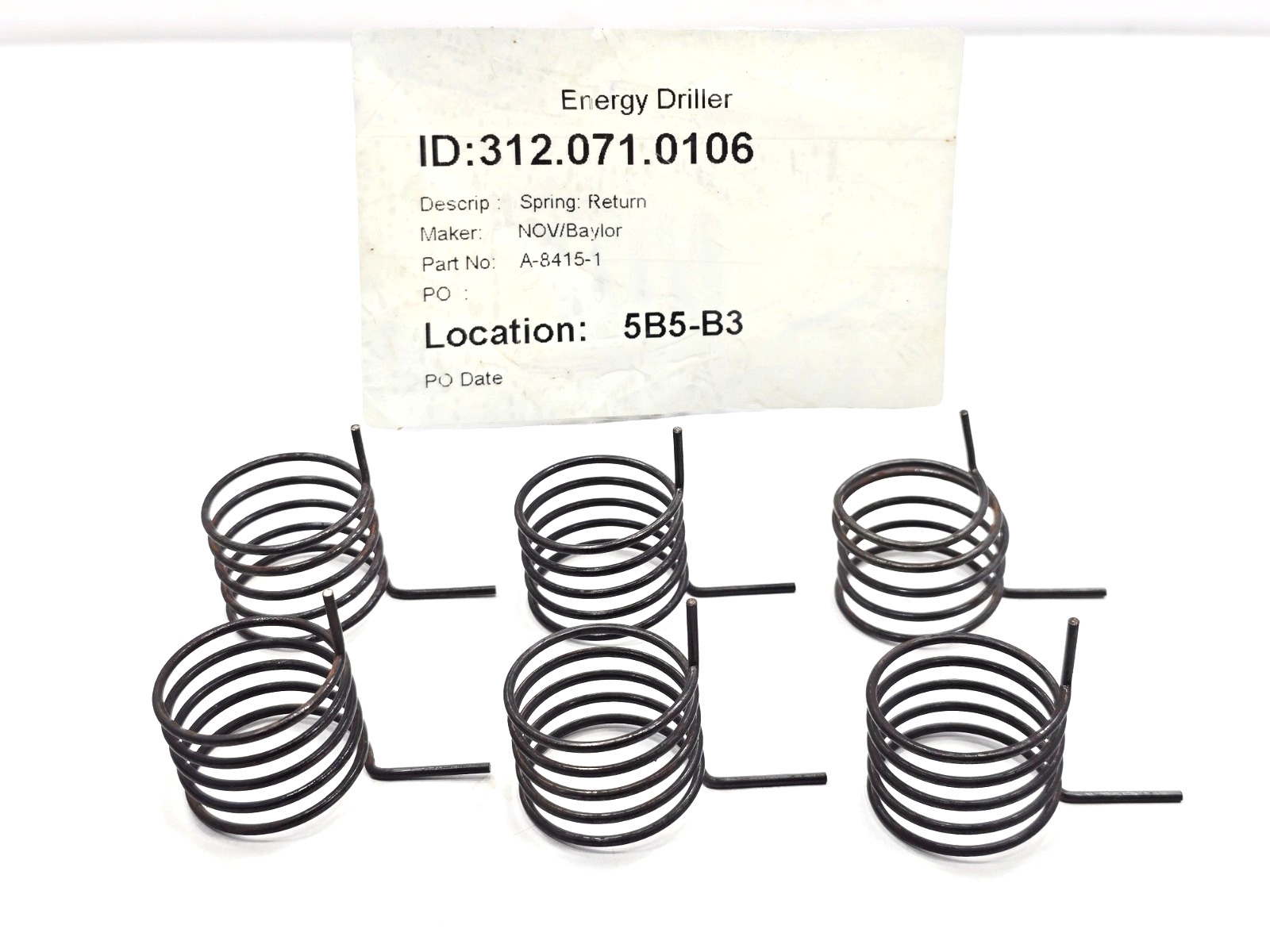 NOV Baylor A-8415-1 Return Spring A84151 LOT OF 6