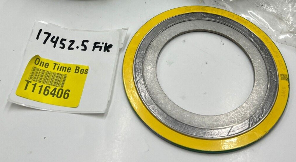 (QTY 10) Flexitallic 030010202085 Spiral Wound Gasket 3″ 150 316L/316L/FG SEL+