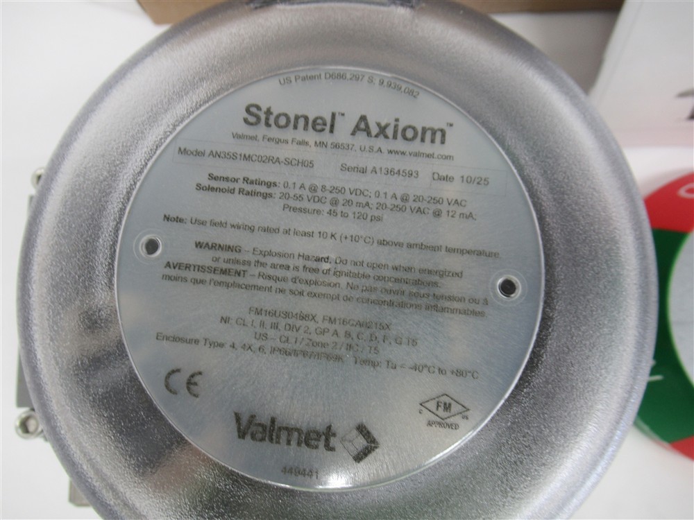 Stonel Axiom AN35S1MC02RA-SCH05, Valve Controller